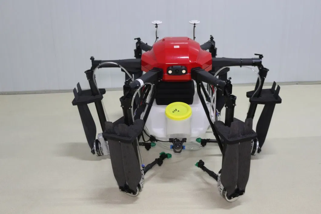 Cuadro de avión no tripulado de fibra de carbono azul 1648 mm Base de ruedas de bastidor 17L Capacidad de píldora 3