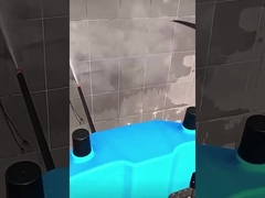 El dron MYUAV limpia las paredes exteriores