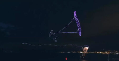 últimas noticias de la empresa sobre ¡800 drones chinos despegan en Francia!
