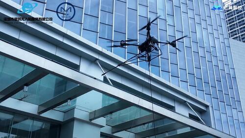 últimas noticias de la empresa sobre MYUAV UAV de limpieza de gran altura de doble cable ilumina el "escuela urbano" de Shenzhen Chuangzhi Yuncheng, estableciendo un nuevo paradigma para la limpieza