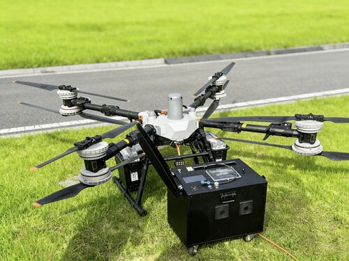 últimas noticias de la empresa sobre ¡A 60 metros sobre el suelo! El dron de extinción de incendios de doble cable MYUAV FC100X se somete a pruebas de campo