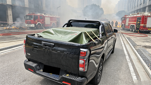 últimas noticias de la empresa sobre MYUAV FC100 Firefighting Drone Successfully Completes Field Drill; Tethered Power Supply and Long Endurance Enable Effic