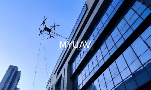 DJI FlyCart 30 120m de altura Limpieza de edificios Sistema de drones atado